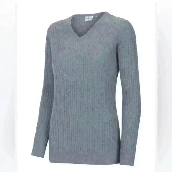 Hoggs of Fife Lauder Ladies Cable Pullover Wool Sweater Size Large - Picture 1 of 6